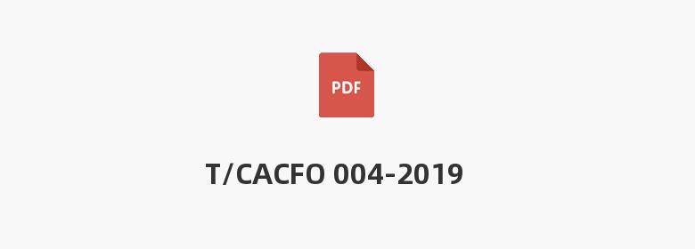 T/CACFO 004-2019